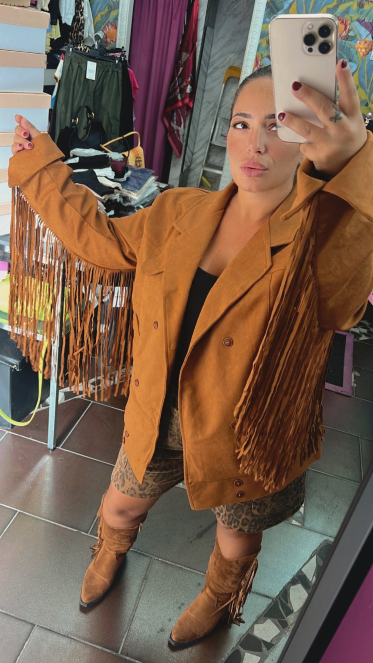 Giubbino con frange