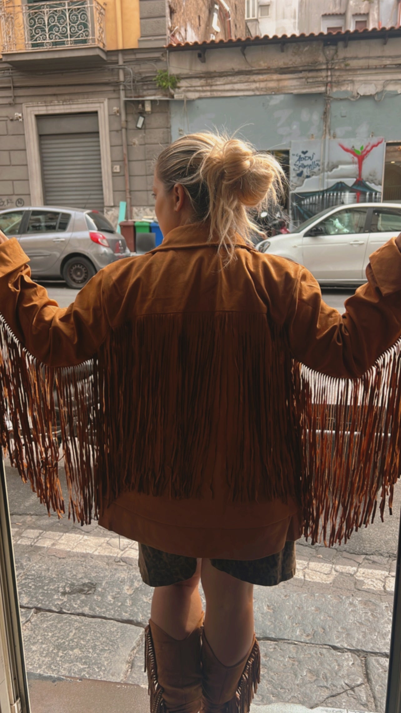 Giubbino con frange
